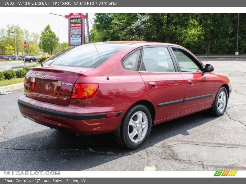 Chianti Red / Dark Gray 2003 Hyundai Elantra GT Hatchback