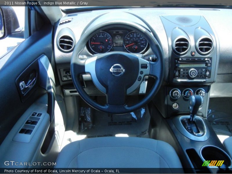 Indigo Blue Metallic / Gray 2011 Nissan Rogue S