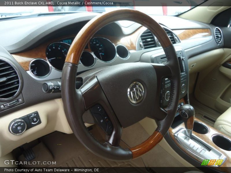 Cocoa Metallic / Cashmere/Cocoa 2011 Buick Enclave CXL AWD