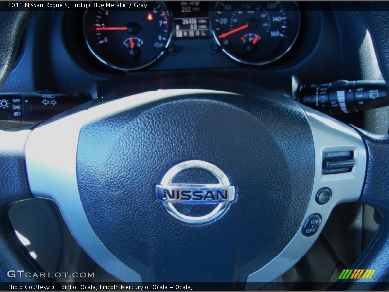 Indigo Blue Metallic / Gray 2011 Nissan Rogue S