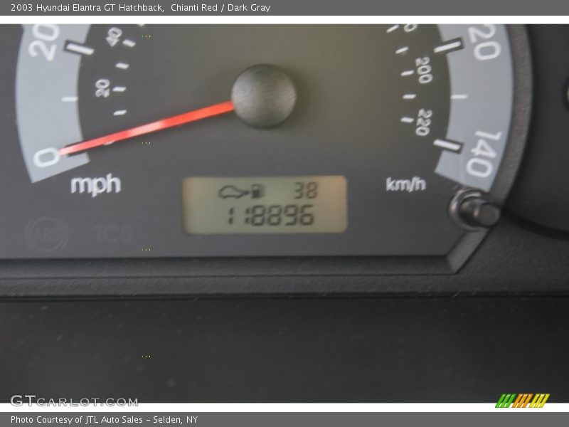 Chianti Red / Dark Gray 2003 Hyundai Elantra GT Hatchback