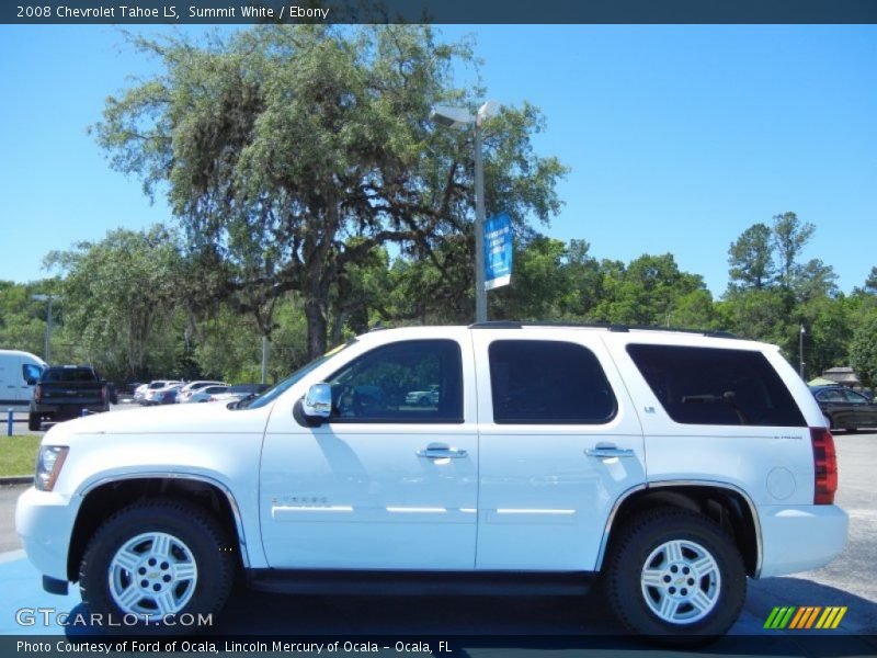 Summit White / Ebony 2008 Chevrolet Tahoe LS