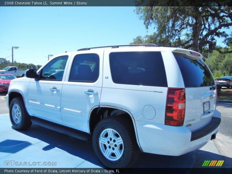 Summit White / Ebony 2008 Chevrolet Tahoe LS