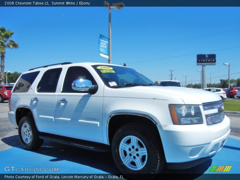 Summit White / Ebony 2008 Chevrolet Tahoe LS