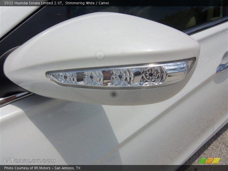 Shimmering White / Camel 2013 Hyundai Sonata Limited 2.0T
