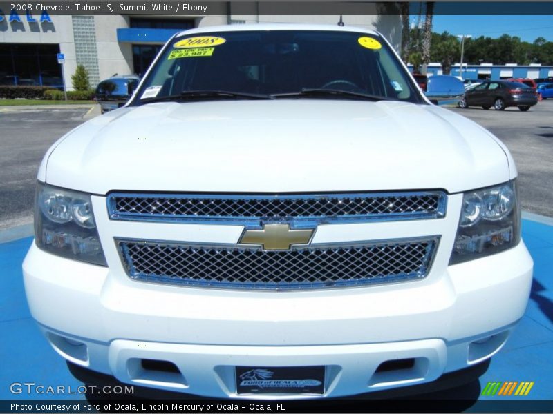 Summit White / Ebony 2008 Chevrolet Tahoe LS