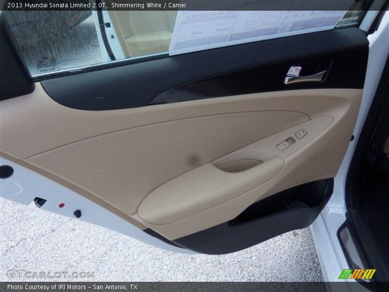 Shimmering White / Camel 2013 Hyundai Sonata Limited 2.0T