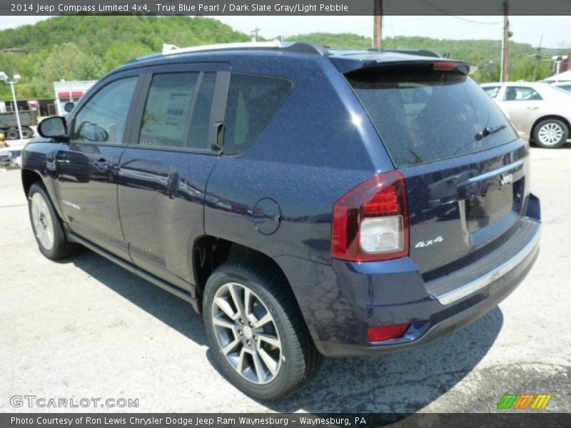 True Blue Pearl / Dark Slate Gray/Light Pebble 2014 Jeep Compass Limited 4x4