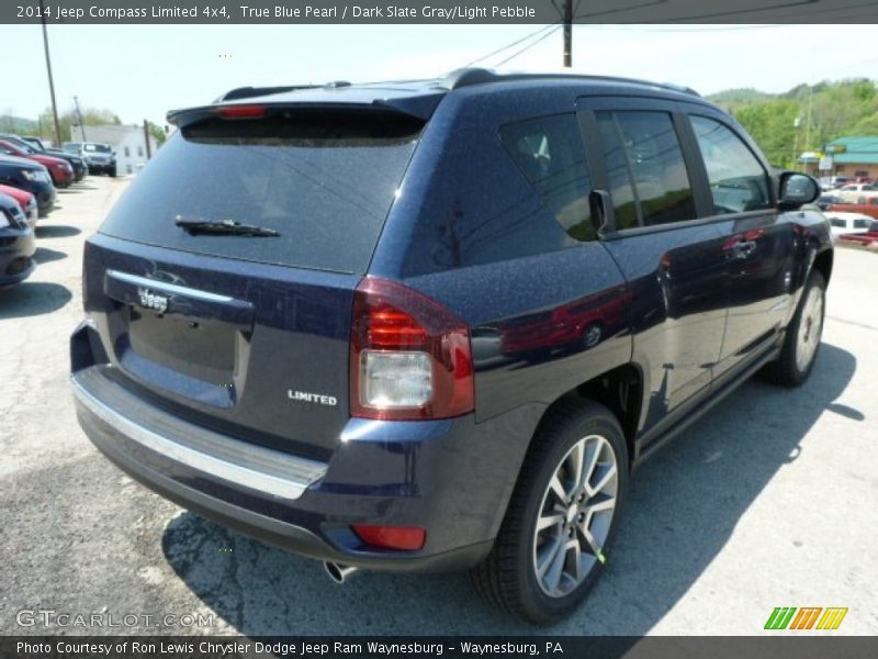 True Blue Pearl / Dark Slate Gray/Light Pebble 2014 Jeep Compass Limited 4x4