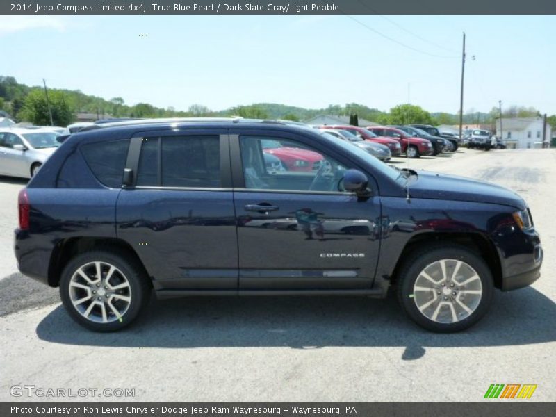 True Blue Pearl / Dark Slate Gray/Light Pebble 2014 Jeep Compass Limited 4x4