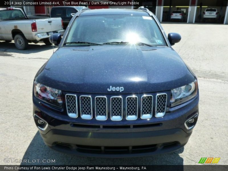 True Blue Pearl / Dark Slate Gray/Light Pebble 2014 Jeep Compass Limited 4x4