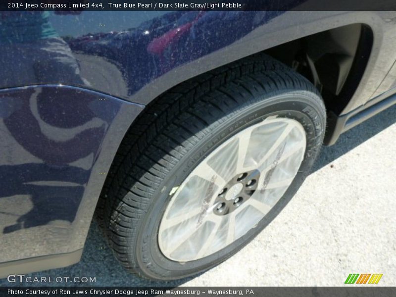 True Blue Pearl / Dark Slate Gray/Light Pebble 2014 Jeep Compass Limited 4x4