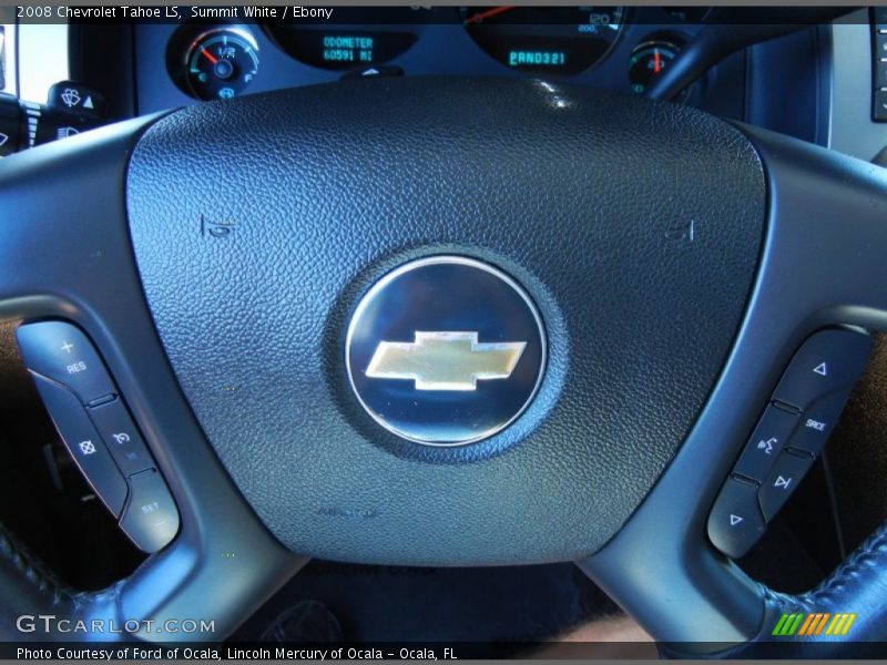 Summit White / Ebony 2008 Chevrolet Tahoe LS