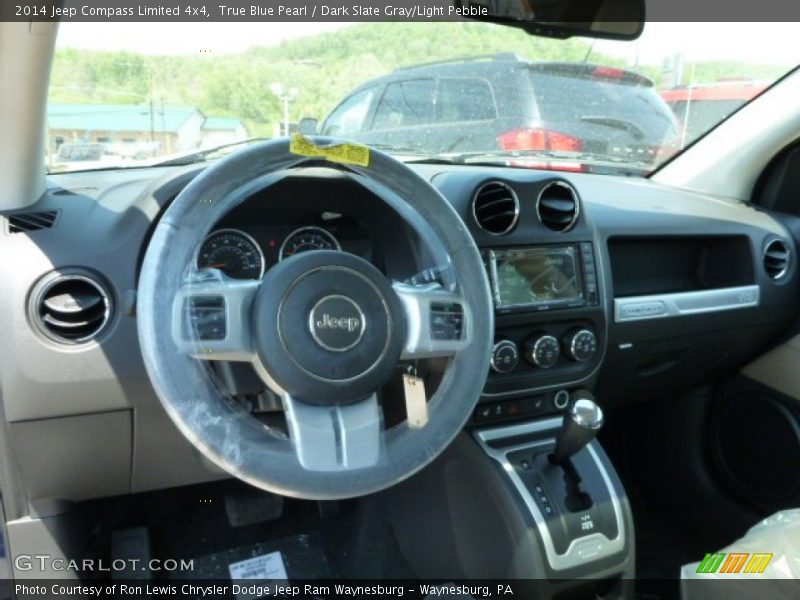 True Blue Pearl / Dark Slate Gray/Light Pebble 2014 Jeep Compass Limited 4x4