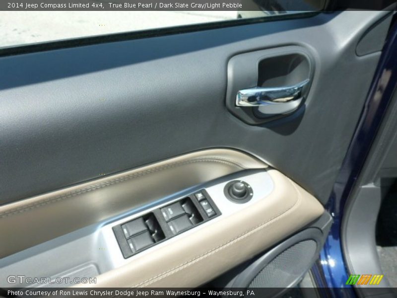 True Blue Pearl / Dark Slate Gray/Light Pebble 2014 Jeep Compass Limited 4x4