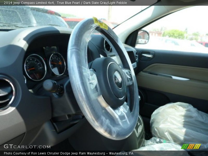 True Blue Pearl / Dark Slate Gray/Light Pebble 2014 Jeep Compass Limited 4x4