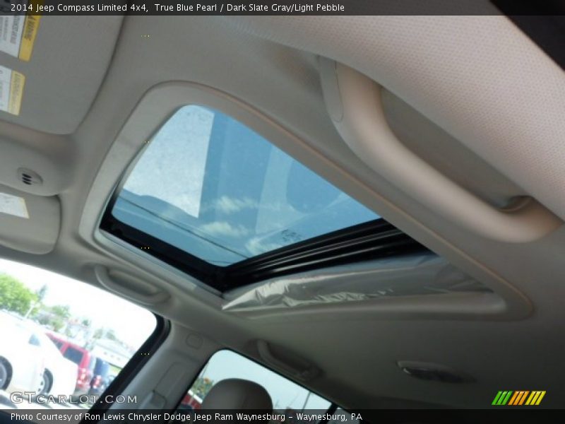 True Blue Pearl / Dark Slate Gray/Light Pebble 2014 Jeep Compass Limited 4x4