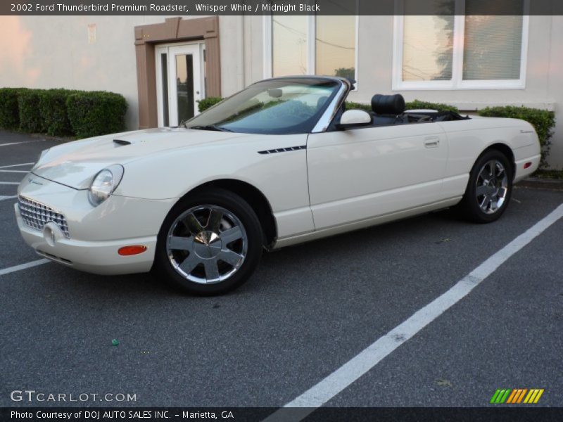Whisper White / Midnight Black 2002 Ford Thunderbird Premium Roadster