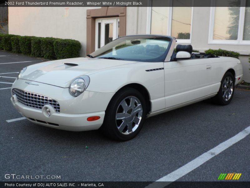 Whisper White / Midnight Black 2002 Ford Thunderbird Premium Roadster