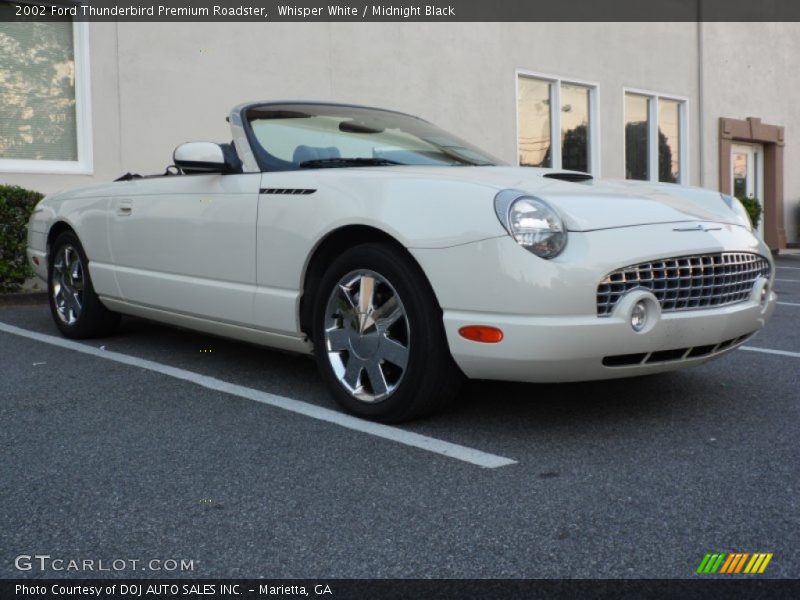 Whisper White / Midnight Black 2002 Ford Thunderbird Premium Roadster
