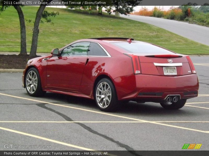 Crystal Red Tintcoat / Ebony/Saffron 2011 Cadillac CTS -V Coupe