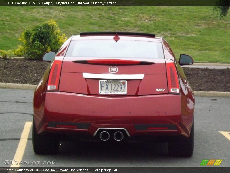 Crystal Red Tintcoat / Ebony/Saffron 2011 Cadillac CTS -V Coupe