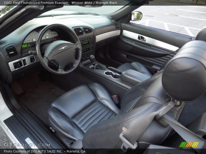 Midnight Black Interior - 2002 Thunderbird Premium Roadster 