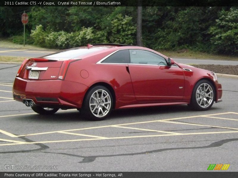 Crystal Red Tintcoat / Ebony/Saffron 2011 Cadillac CTS -V Coupe