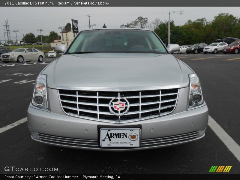 Radiant Silver Metallic / Ebony 2011 Cadillac DTS Platinum