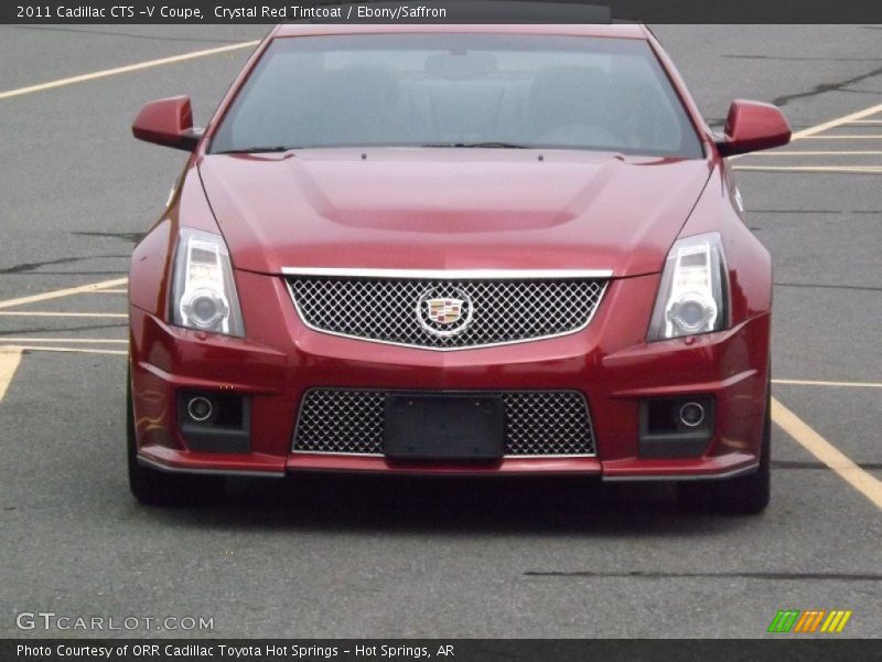Crystal Red Tintcoat / Ebony/Saffron 2011 Cadillac CTS -V Coupe