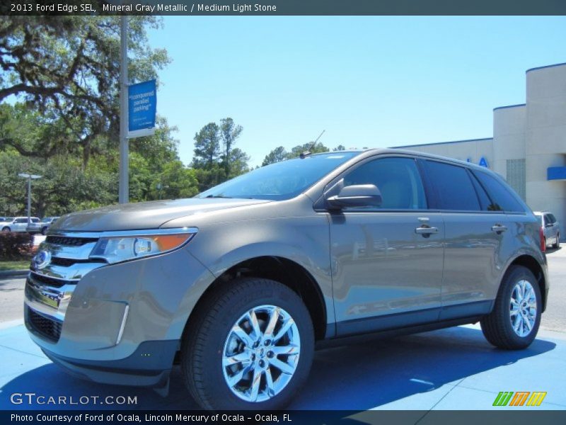 Mineral Gray Metallic / Medium Light Stone 2013 Ford Edge SEL