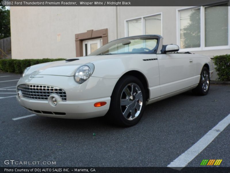 Whisper White / Midnight Black 2002 Ford Thunderbird Premium Roadster