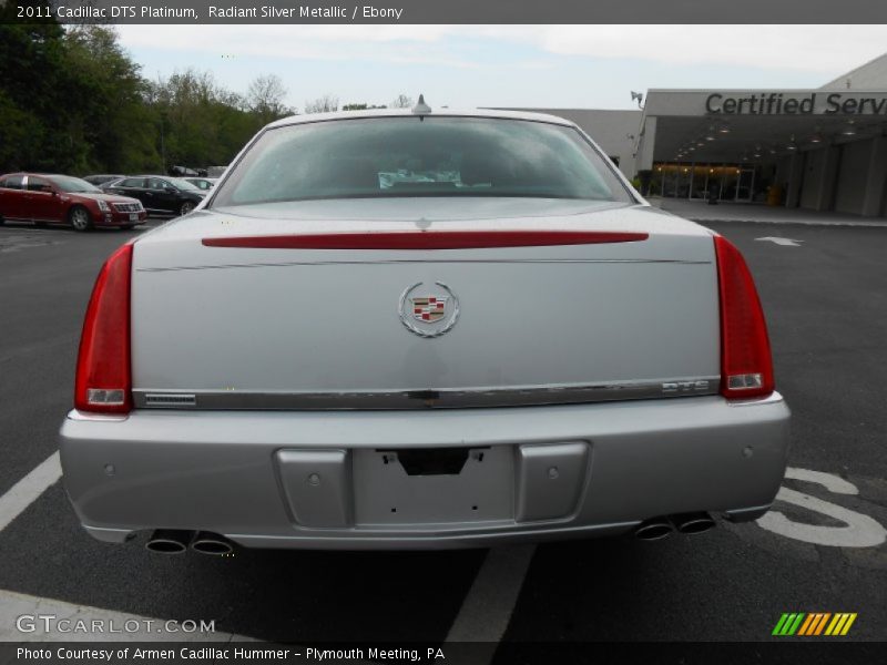 Radiant Silver Metallic / Ebony 2011 Cadillac DTS Platinum