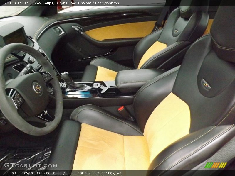  2011 CTS -V Coupe Ebony/Saffron Interior