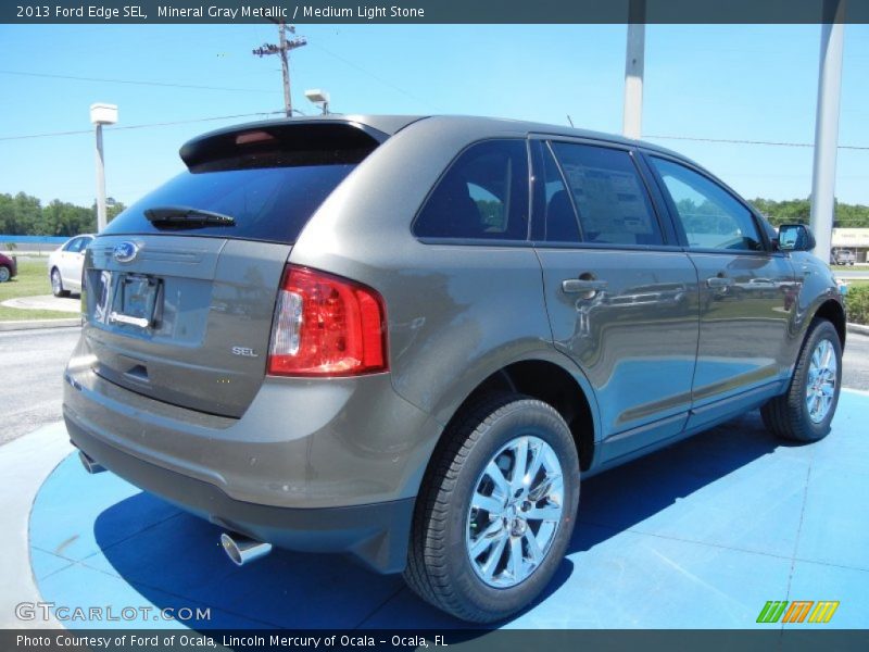 Mineral Gray Metallic / Medium Light Stone 2013 Ford Edge SEL