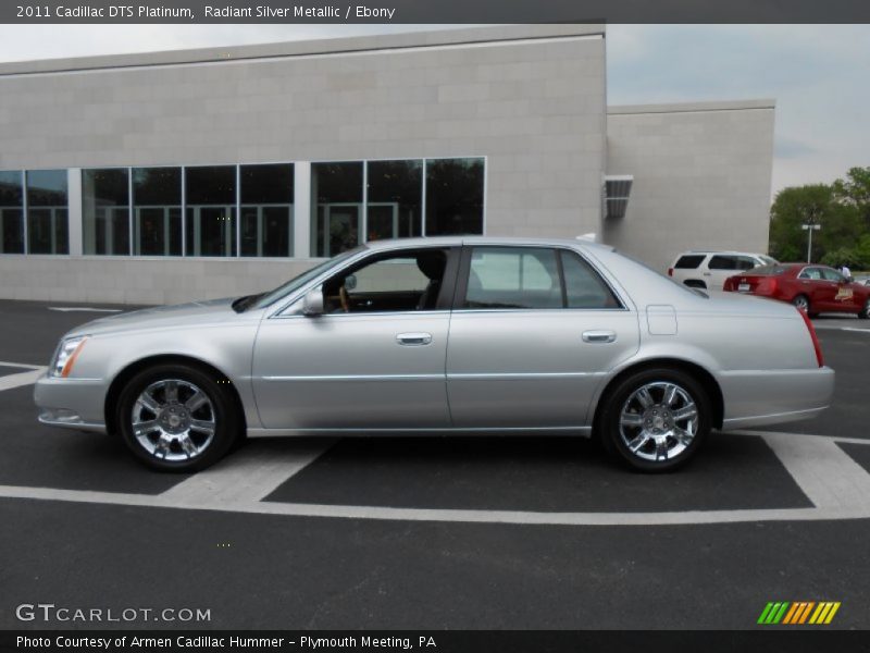 Radiant Silver Metallic / Ebony 2011 Cadillac DTS Platinum