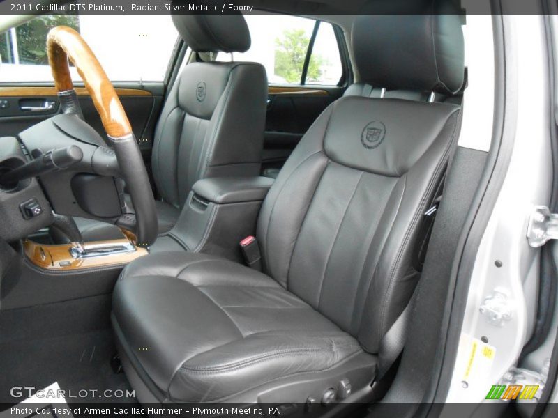 Front Seat of 2011 DTS Platinum