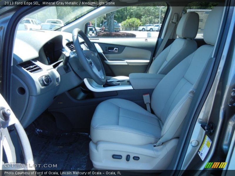 Mineral Gray Metallic / Medium Light Stone 2013 Ford Edge SEL