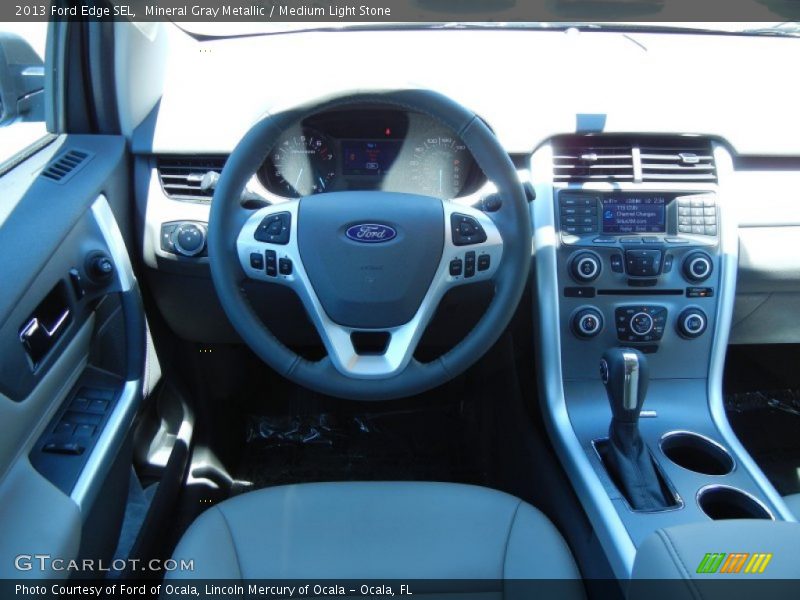 Mineral Gray Metallic / Medium Light Stone 2013 Ford Edge SEL