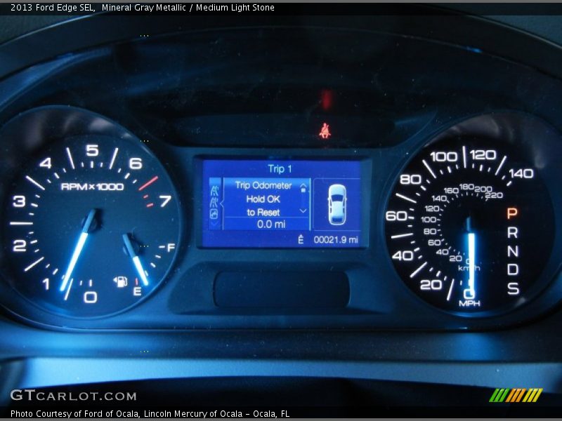 Mineral Gray Metallic / Medium Light Stone 2013 Ford Edge SEL