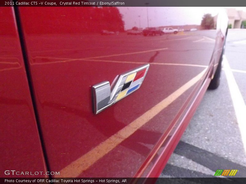 Crystal Red Tintcoat / Ebony/Saffron 2011 Cadillac CTS -V Coupe