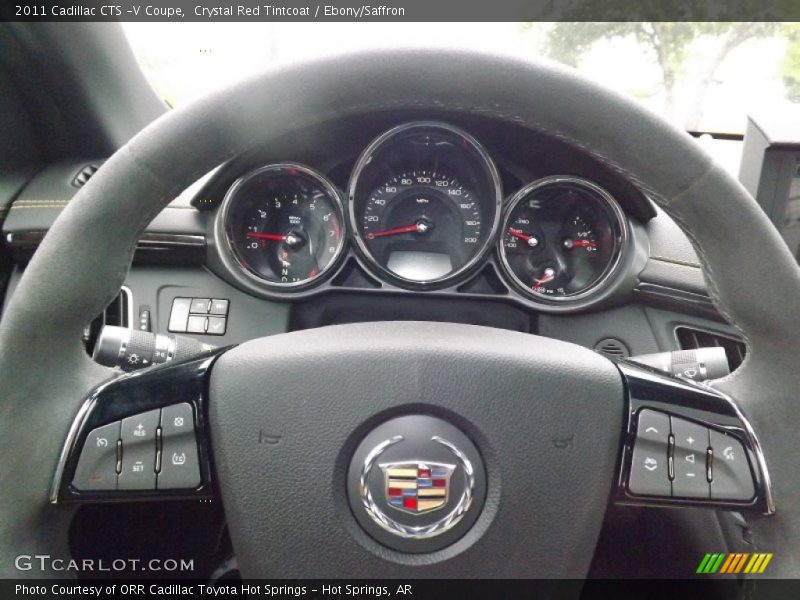 Crystal Red Tintcoat / Ebony/Saffron 2011 Cadillac CTS -V Coupe