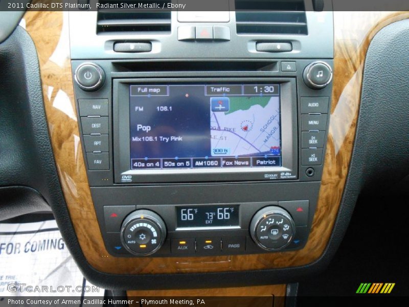 Navigation of 2011 DTS Platinum