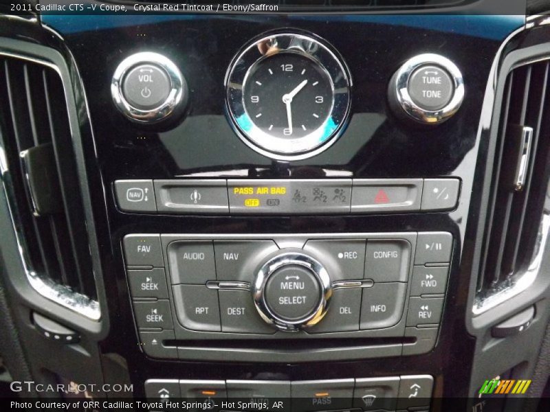 Controls of 2011 CTS -V Coupe