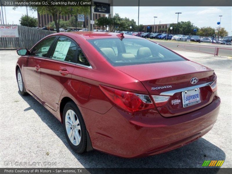 Sparkling Ruby / Camel 2013 Hyundai Sonata GLS