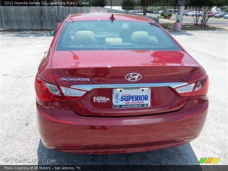Sparkling Ruby / Camel 2013 Hyundai Sonata GLS