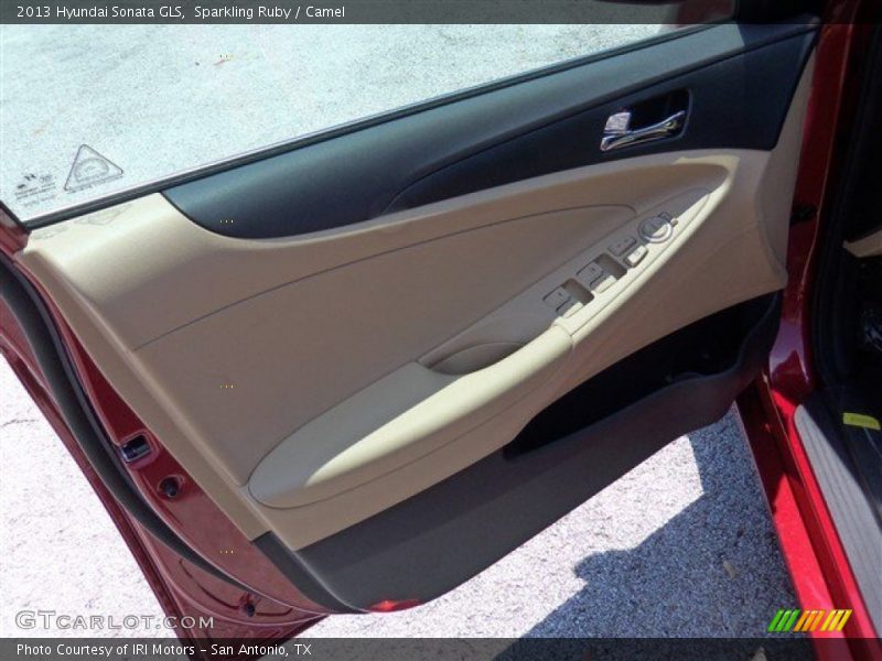 Sparkling Ruby / Camel 2013 Hyundai Sonata GLS