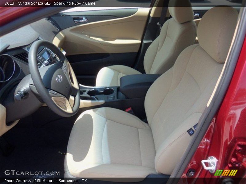 Sparkling Ruby / Camel 2013 Hyundai Sonata GLS