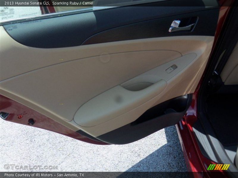 Sparkling Ruby / Camel 2013 Hyundai Sonata GLS