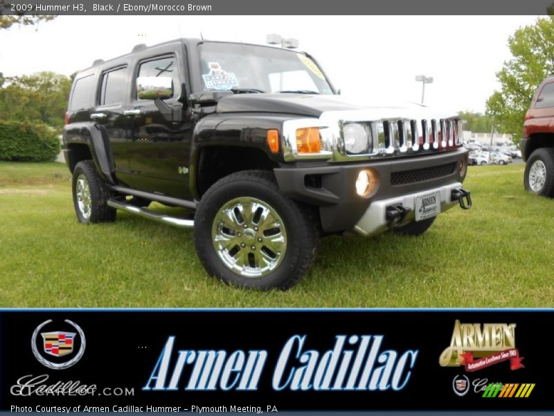 Black / Ebony/Morocco Brown 2009 Hummer H3